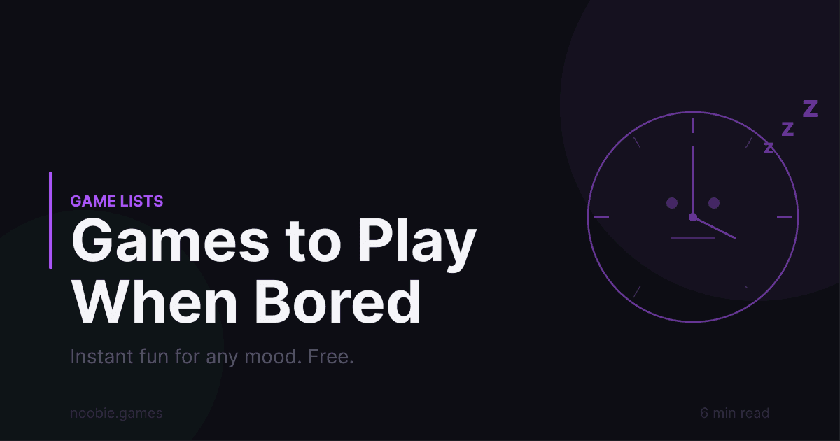 Best Games to Play When Bored - Free Browser Games for Any Mood