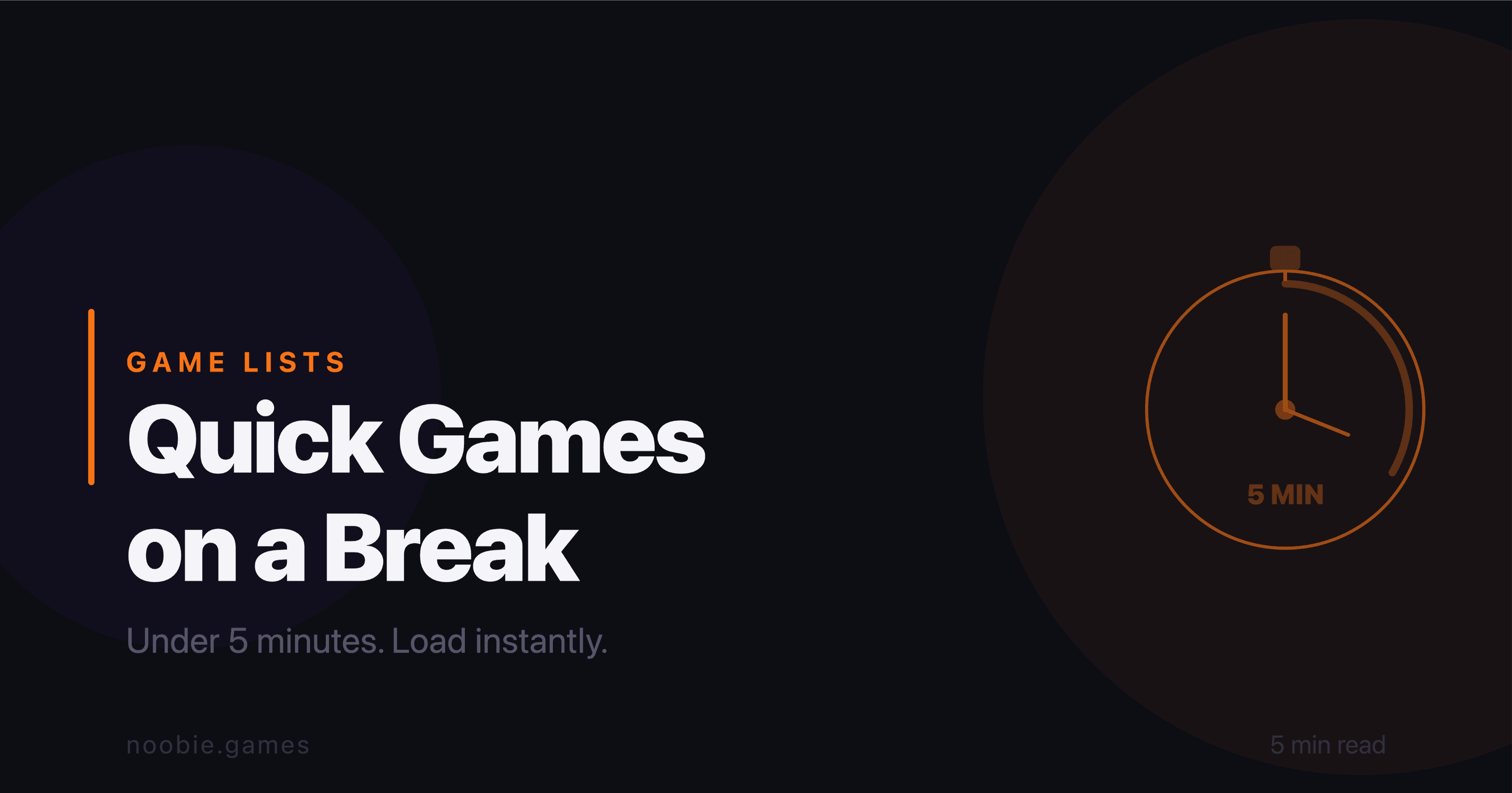 Best Games to Play on a Break - Quick Browser Games Under 5 Minutes